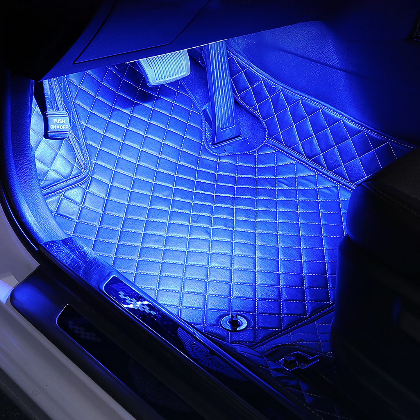 4-Piece Car Interior LED Atmosphere Lights - USB Powered, Multi-Color