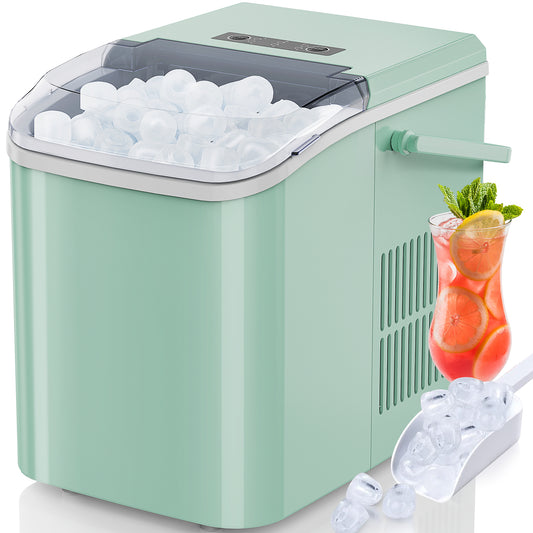 Portable Ice Maker Countertop Self Cleaning Dual Size Ice Bullet Quiet 40dB