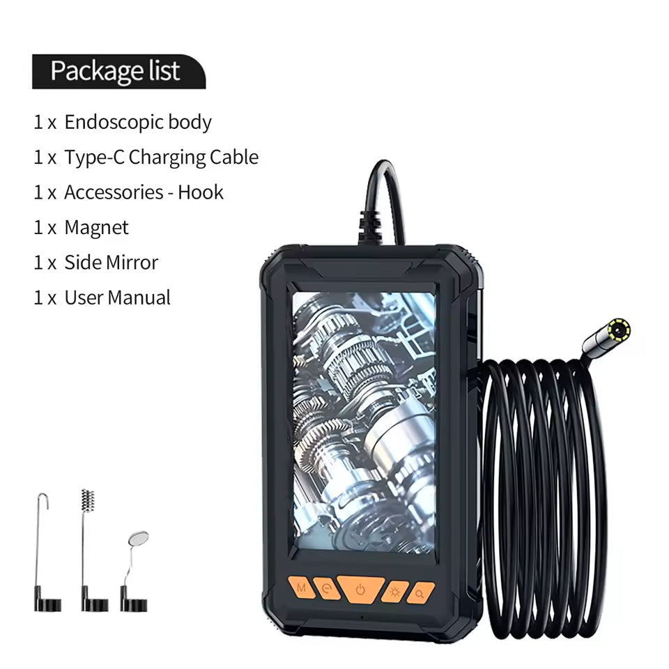 Professional Borescope Camera with 4.3 IPS Screen - HD 1080P