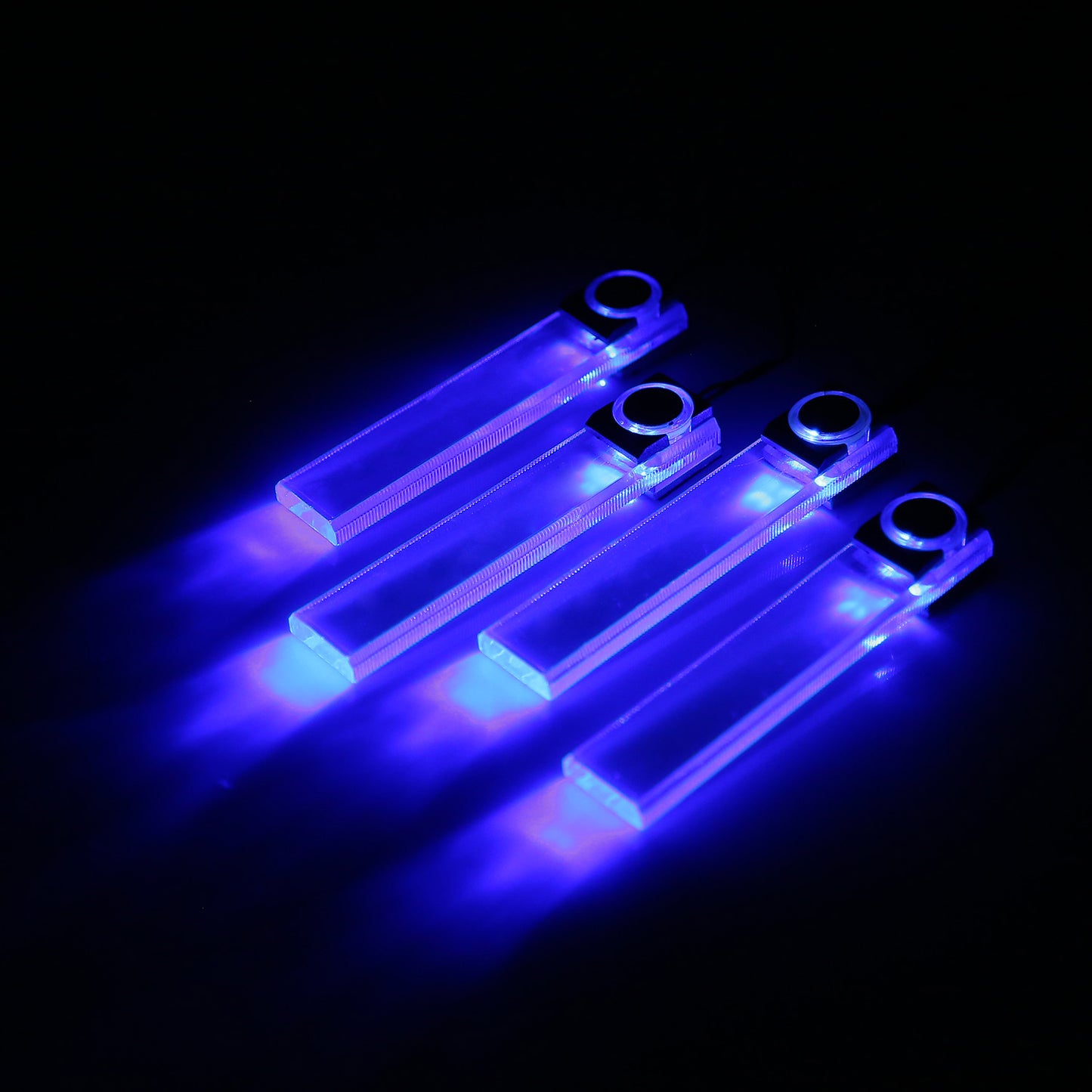 4-Piece Car Interior LED Atmosphere Lights - USB Powered, Multi-Color