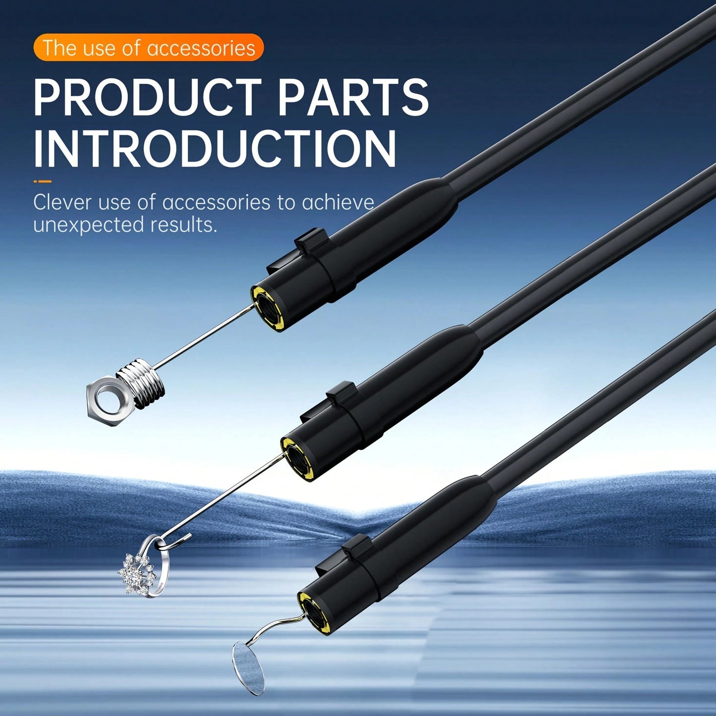Professional Borescope Camera with 4.3 IPS Screen - HD 1080P