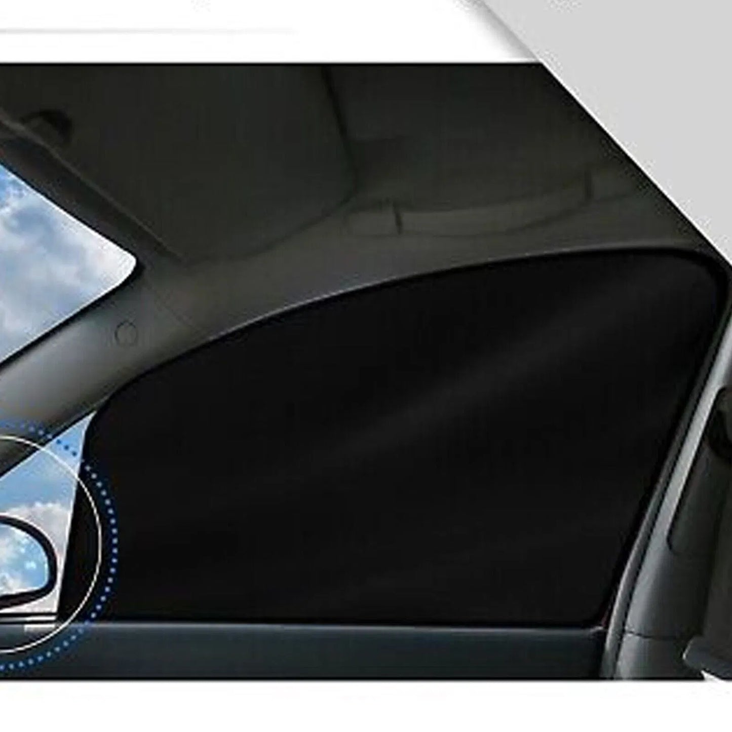 4-Pack Magnetic Car Window Sun Shades - UV Block, Privacy, Universal